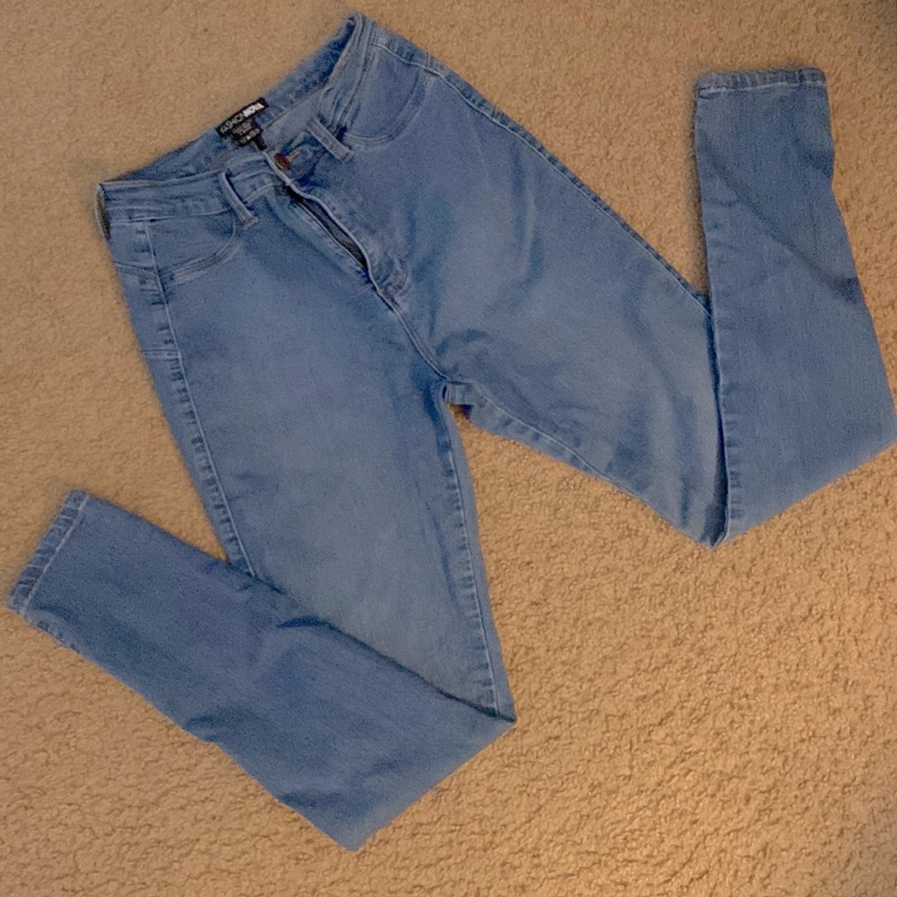 Fashion Nova High waisted blue jeans